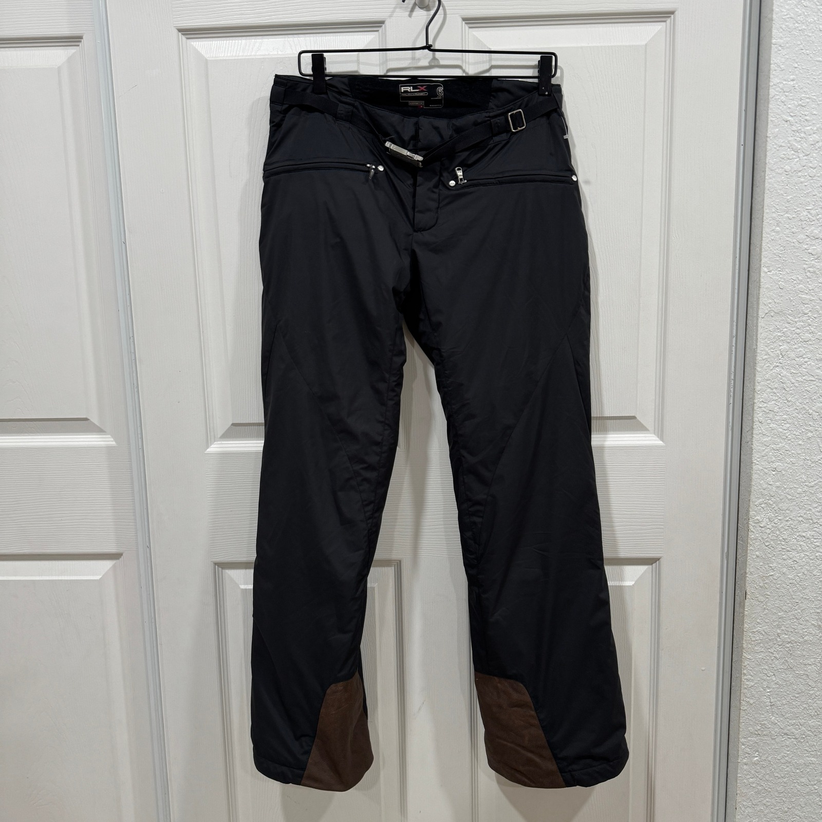 Rlx Ralph Lauren Ski Snow Pants Women's Size 6 Black Winter Sportswear